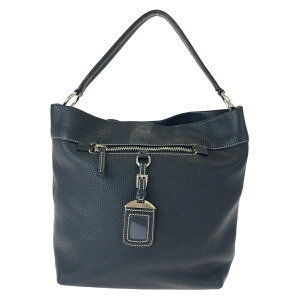 PRADA Hobo Black Leather Shoulder Bag